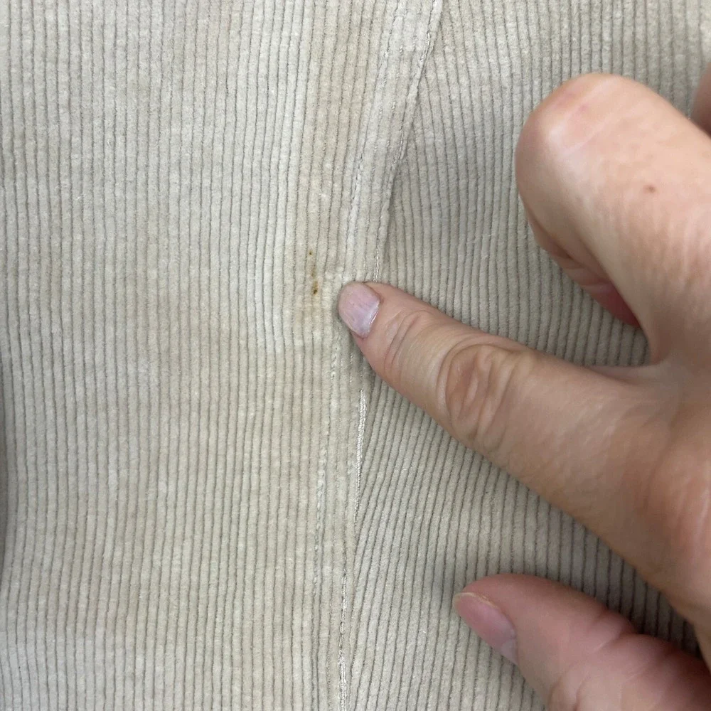 Jenne Maac Corduroy Jacket Womens M/8 Tan Button Closure Lined‎ Vintage USA Y2K